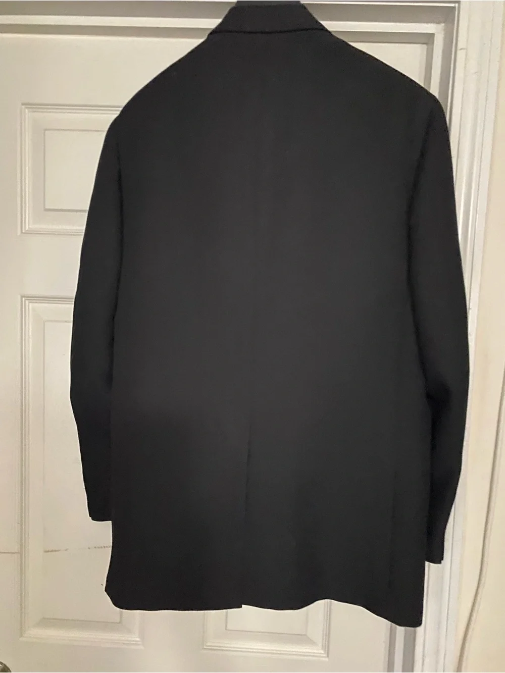 Men's Black Tailored Single-Breasted Suit Jacket